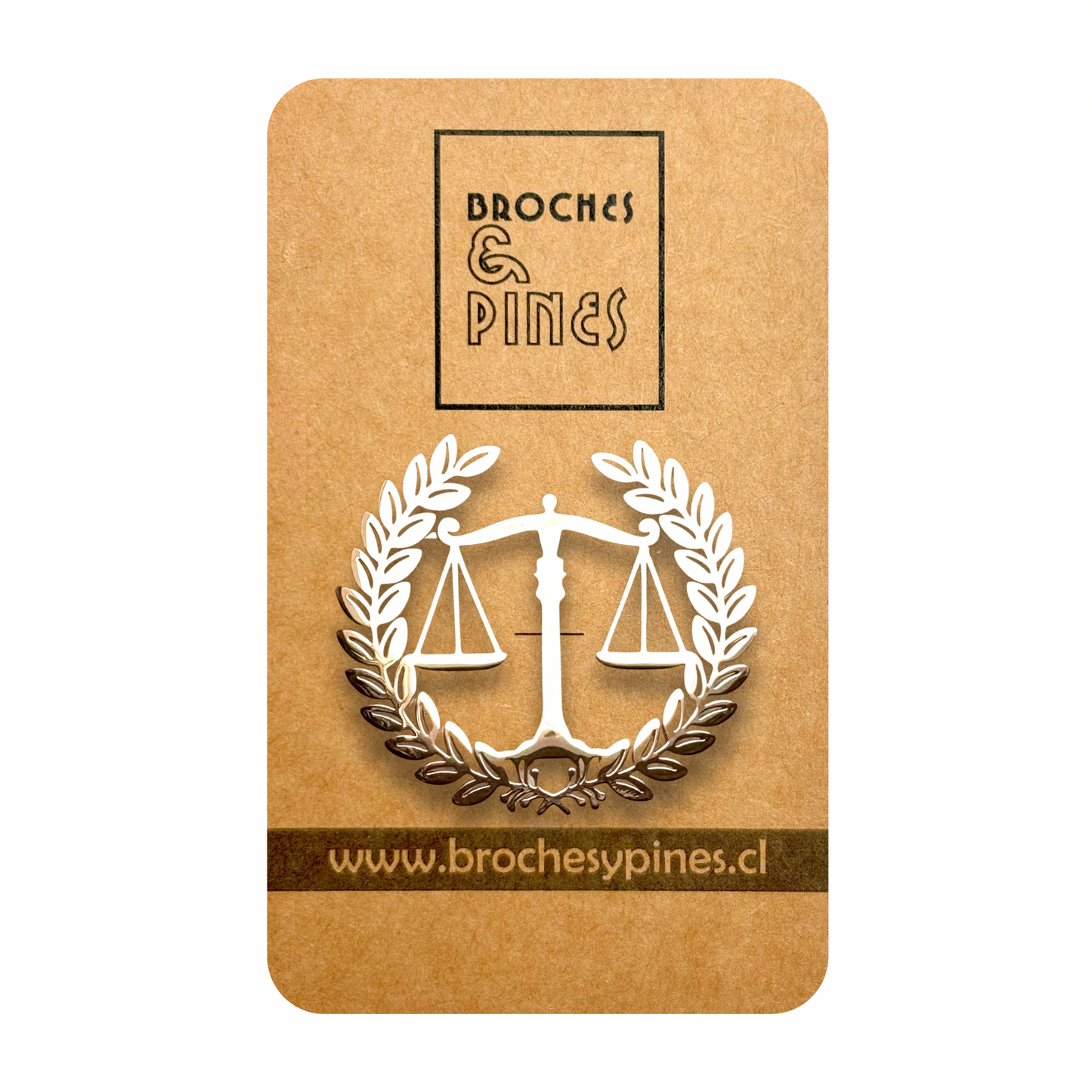 Broche de la justicia - Abogado- Profesiones