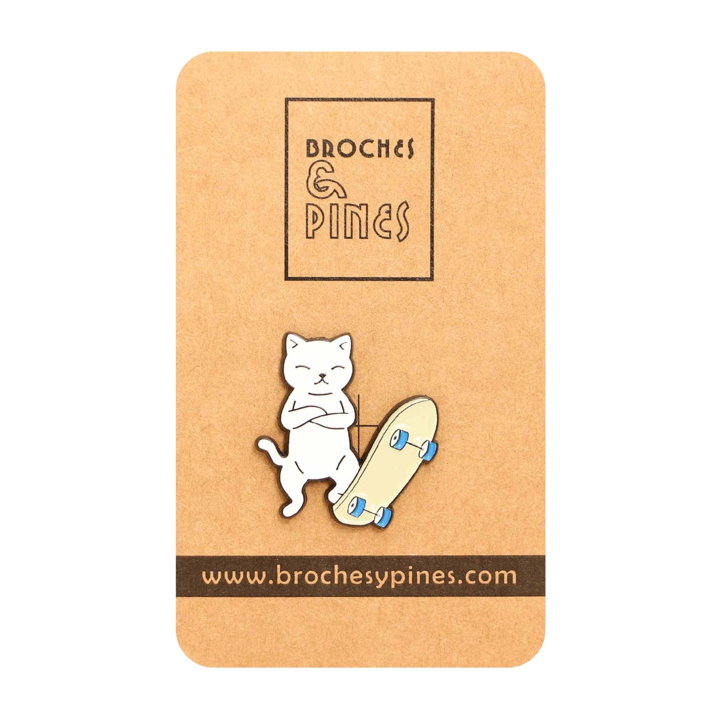 Pin Gatito Skater - Animales - Deportes