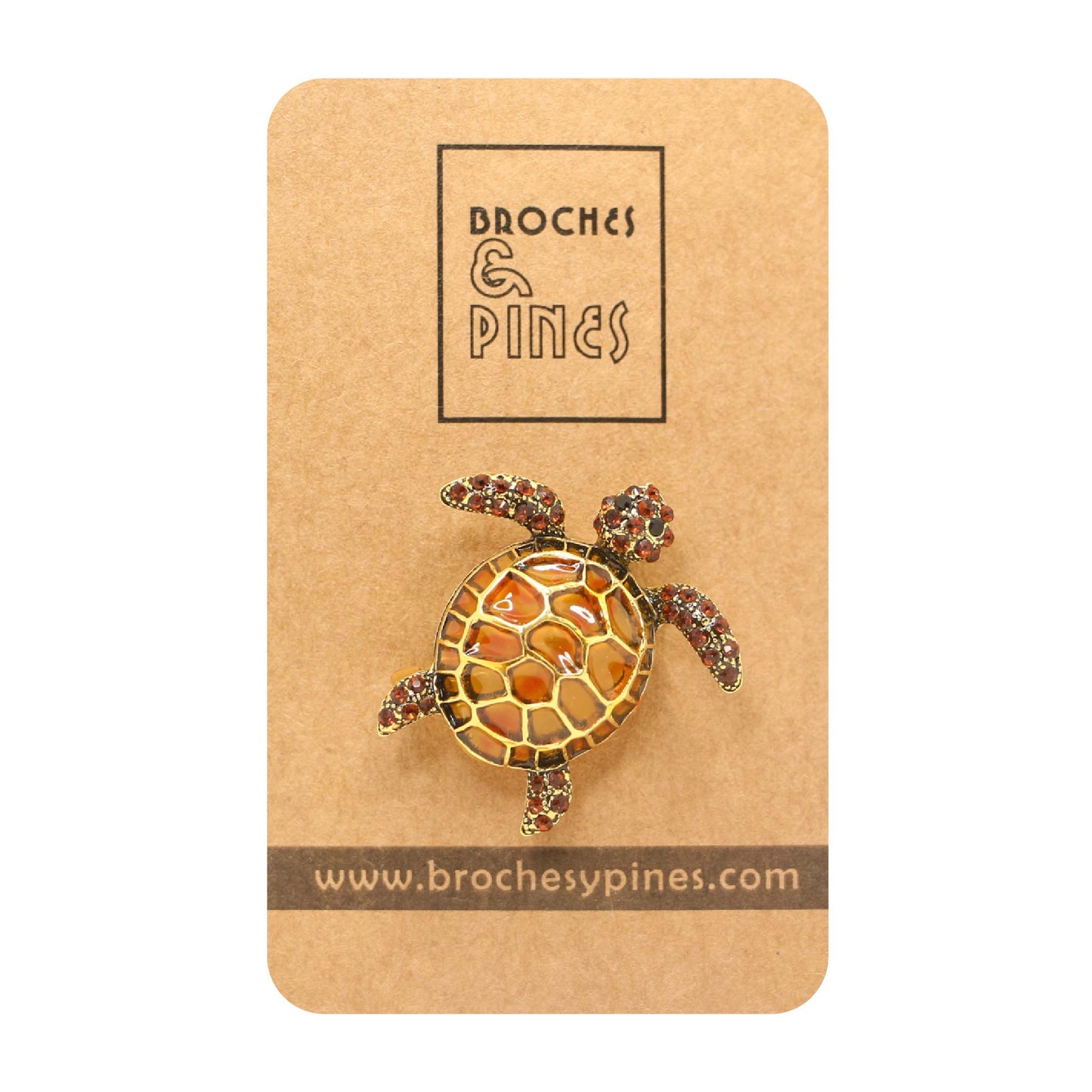 Broche y colgante Tortuga de Mar - Colores - Animales