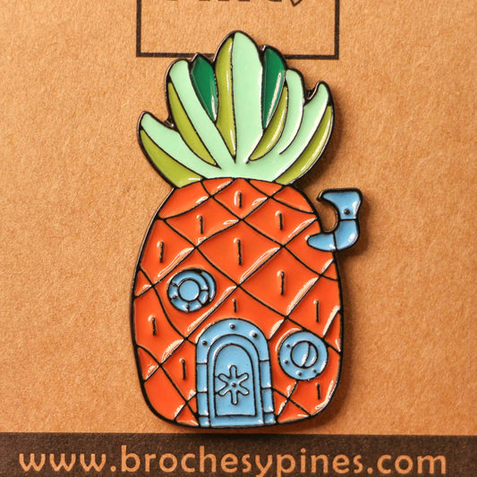 Pin Casa "Piña" de Bob Esponja - Dibujos Animados Clásicos