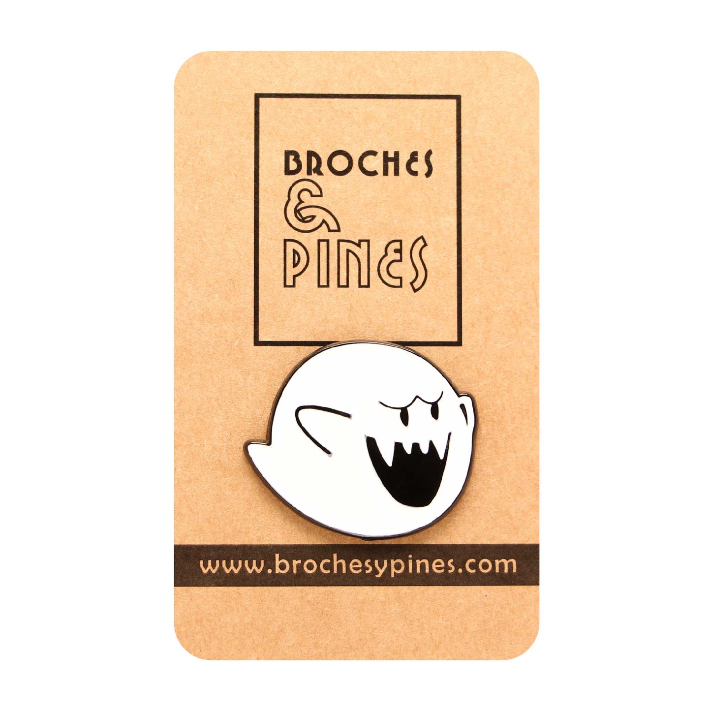 Pin "Boo" - Fantasma Mario Bros 3 - Videojuegos