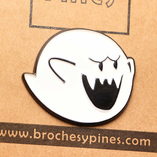 Pin "Boo" - Fantasma Mario Bros 3 - Videojuegos