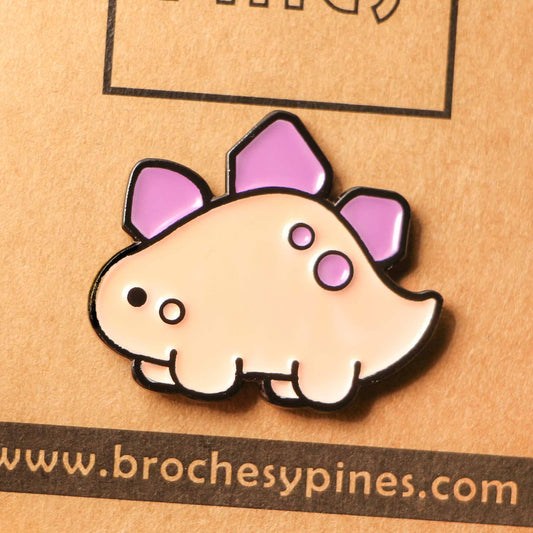 Pin Dinosaurio - Rosado y Lila - Animales