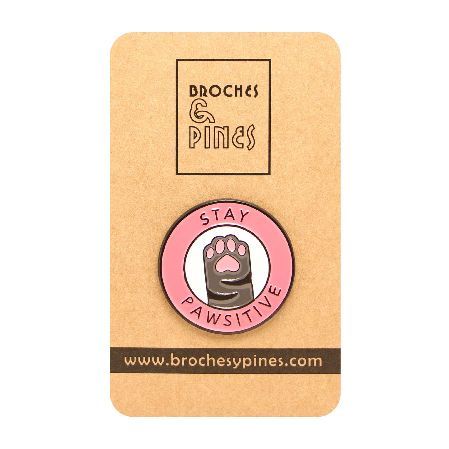 Pin "STAY PAWSITIVE" - Pata de Gato - Animales