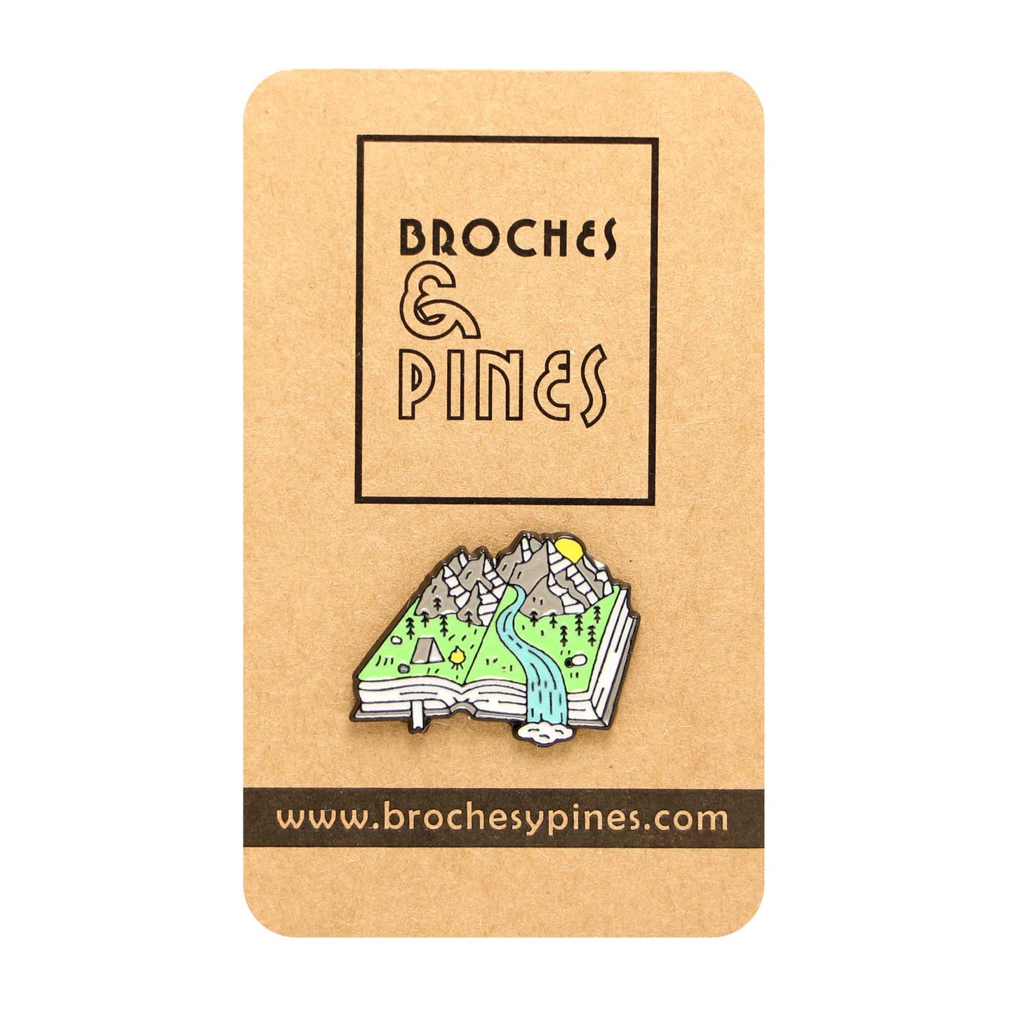 Pin Campamento - Libro - Río - Vida al Aire Libre