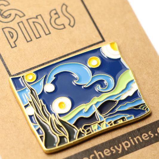 Pin Pequeño "La Noche Estrellada" - Vicent Van Gogh - Arte