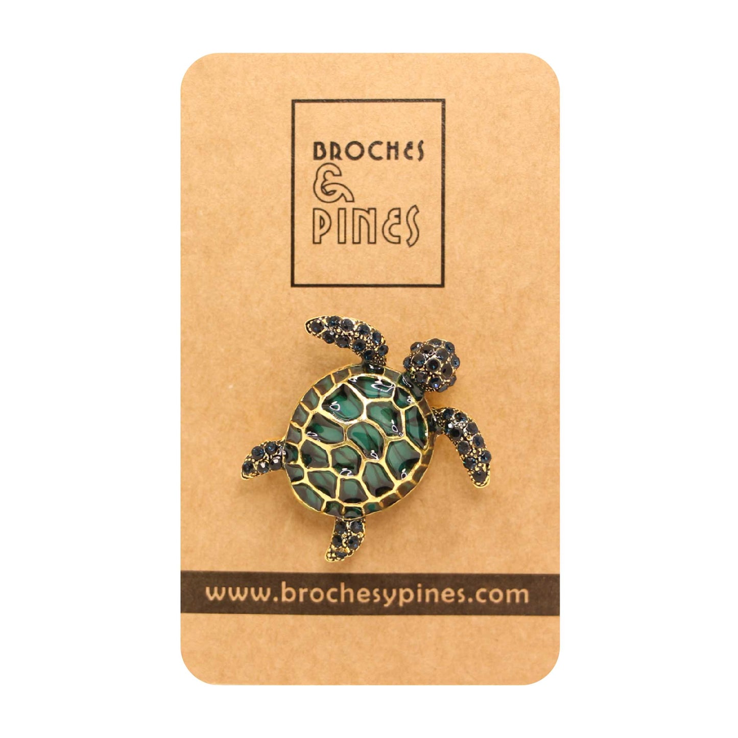 Broche y colgante Tortuga de Mar - Colores - Animales