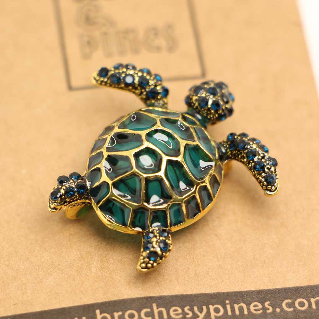 Broche y colgante Tortuga de Mar - Colores - Animales