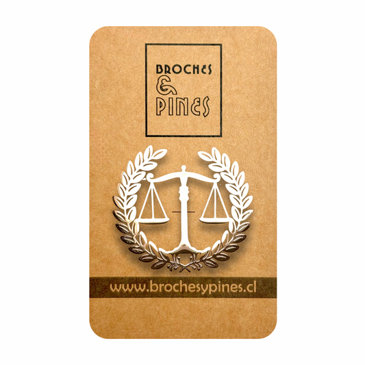 Broche de la justicia - Abogado- Profesiones