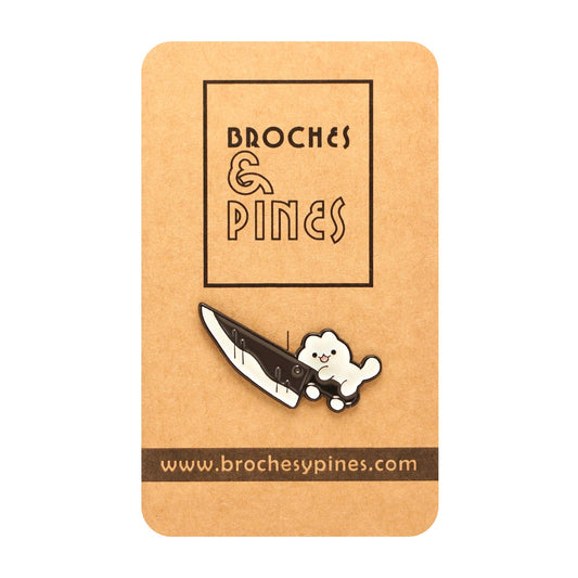 Pin gatito malo con cuchillo - Animales