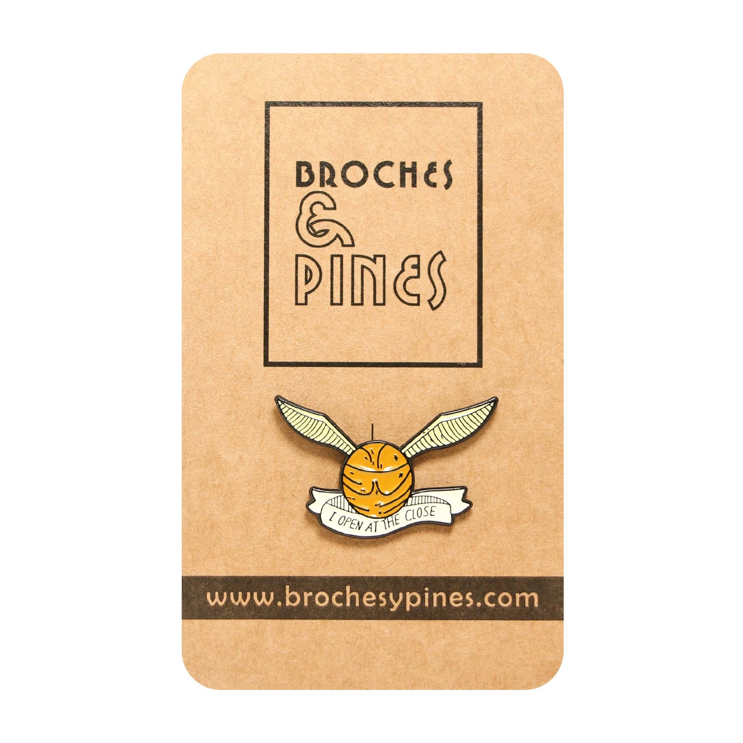 Pin Snitch Dorada - I open at the close - Harry Potter