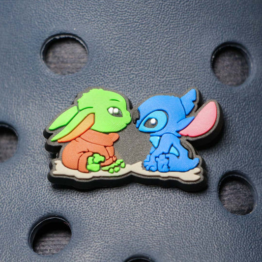 Pin Baby Yoda y Stich - Crocs