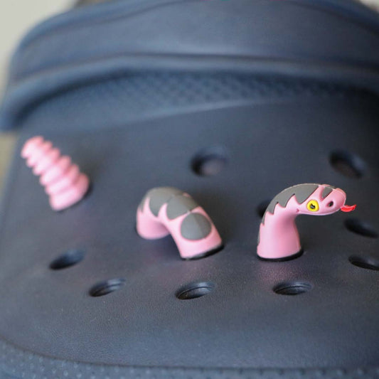 Culebra rosada  de 3 piezas  - Crocs