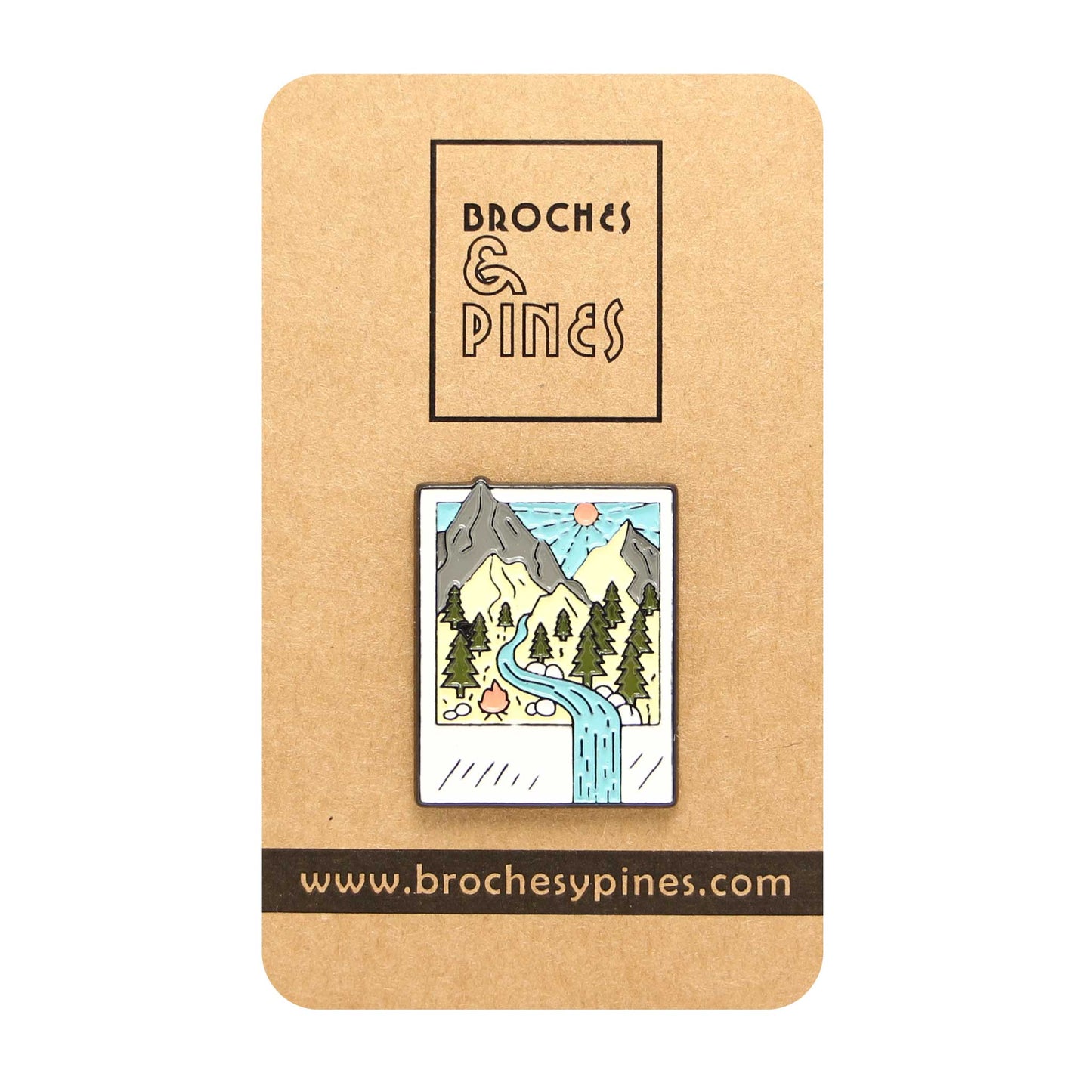 Pin Montañas - Rectangular - Vida al Aire Libre